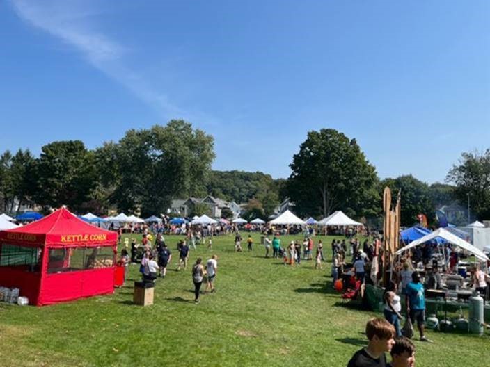 Blumenthal attended the Seymour Pumpkin Festival. 